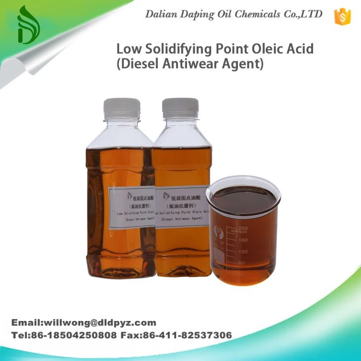 Vegetable Oil Low Solidifying Point Oleic Acid High Quality Diesel Antiware Agent( -12max) China Manufacturer